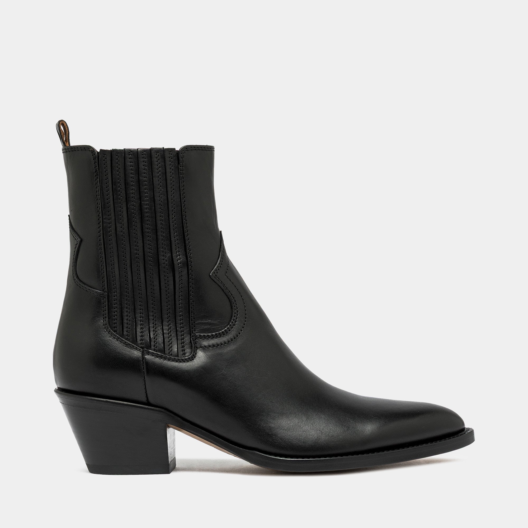 Annie Ankle Boots in Black Leather – Buttero