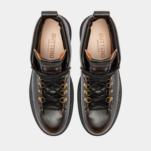 Alpi Trekking Boots in Walnuts Aged Leather – Buttero display picture 1