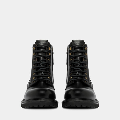 Buttero Black Genuine Leather Lace Up Combat Boots Italy Vibram Mens 43 US 10 Buttero Chunky lace-up Boots | Black | FARFETCH main image 2