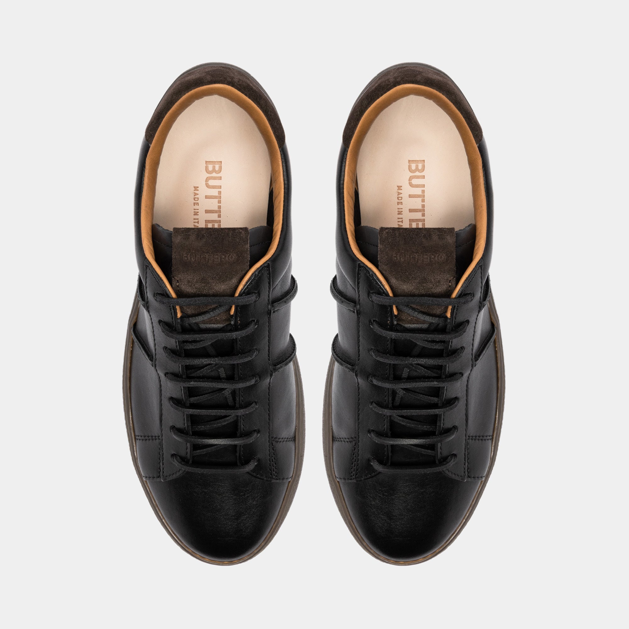 靴 Buttero B2964 42 Burro Sneakers in Black Leather – Buttero