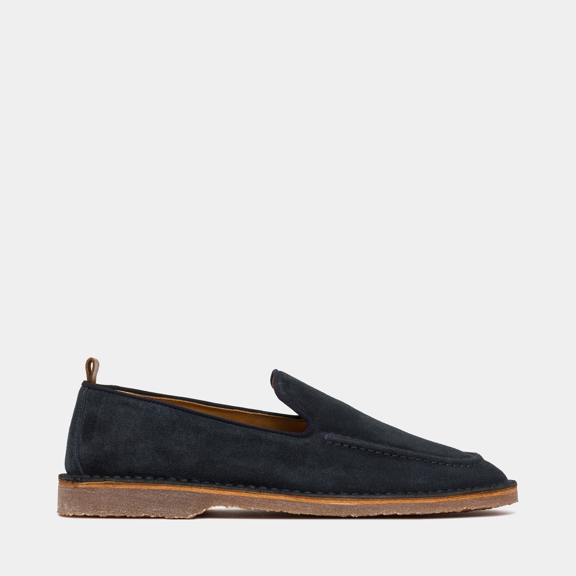 ARGENTARIO LOAFER IN BLUE STORM SUEDE