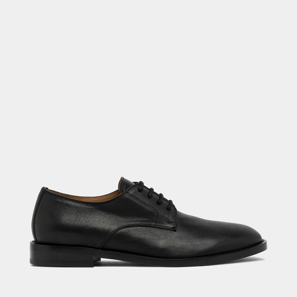 BUTTERO: SCARPA DERBY CASENTINO IN PELLE NERO