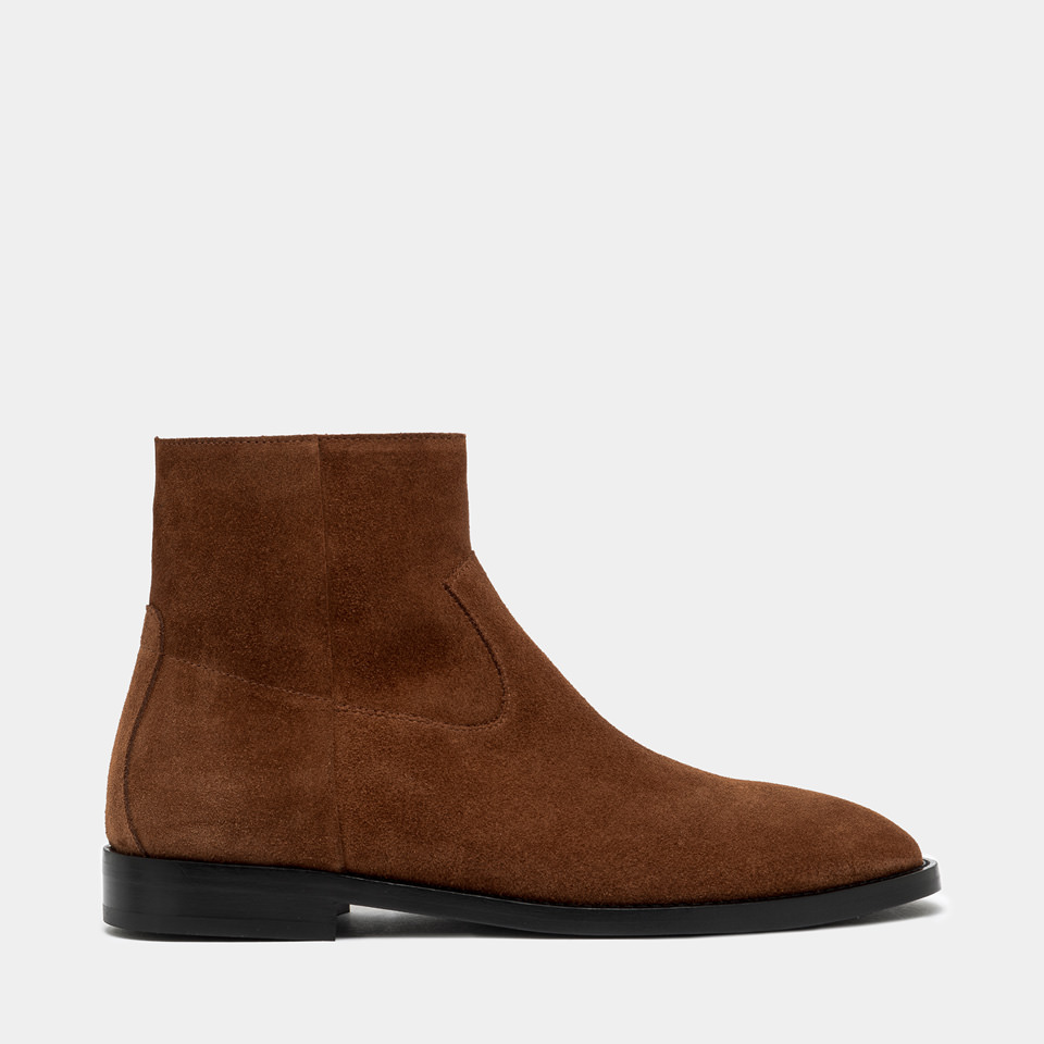 BUTTERO: STIVALETTO CASENTINO IN SUEDE MARRONE