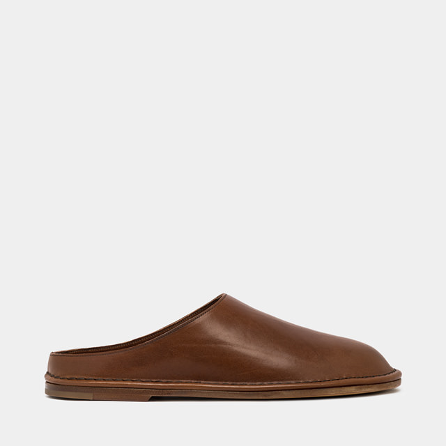 BUTTERO: SABOT CAPALBIO EN CUIR MARRON