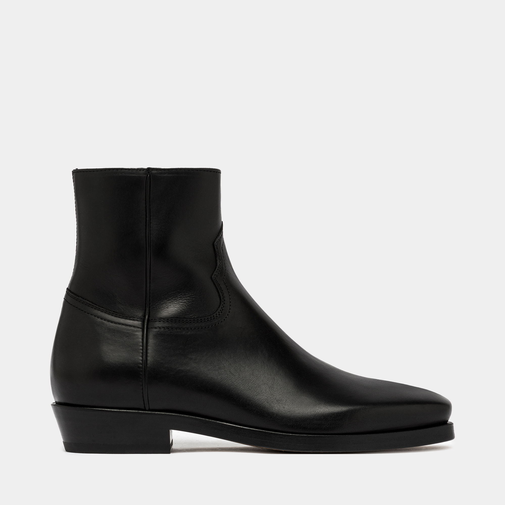 BUTTERO MAURI BOOTS IN BLACK LEATHER B10210MOT-UC1/01-NERO