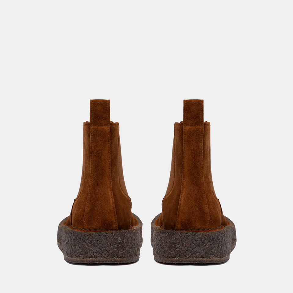 BUTTERO: MOTA CHELSEA SHOES IN BROWN SUEDE