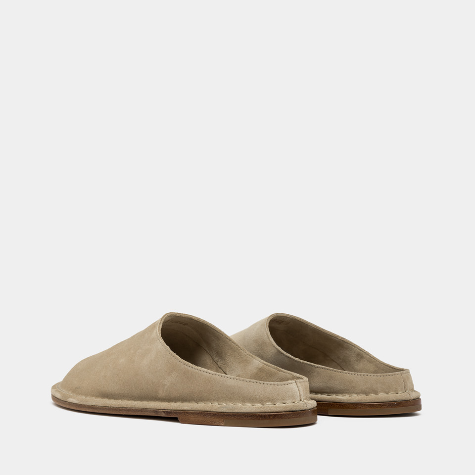 BUTTERO: SABOT CAPALBIO IN SUEDE BEIGE