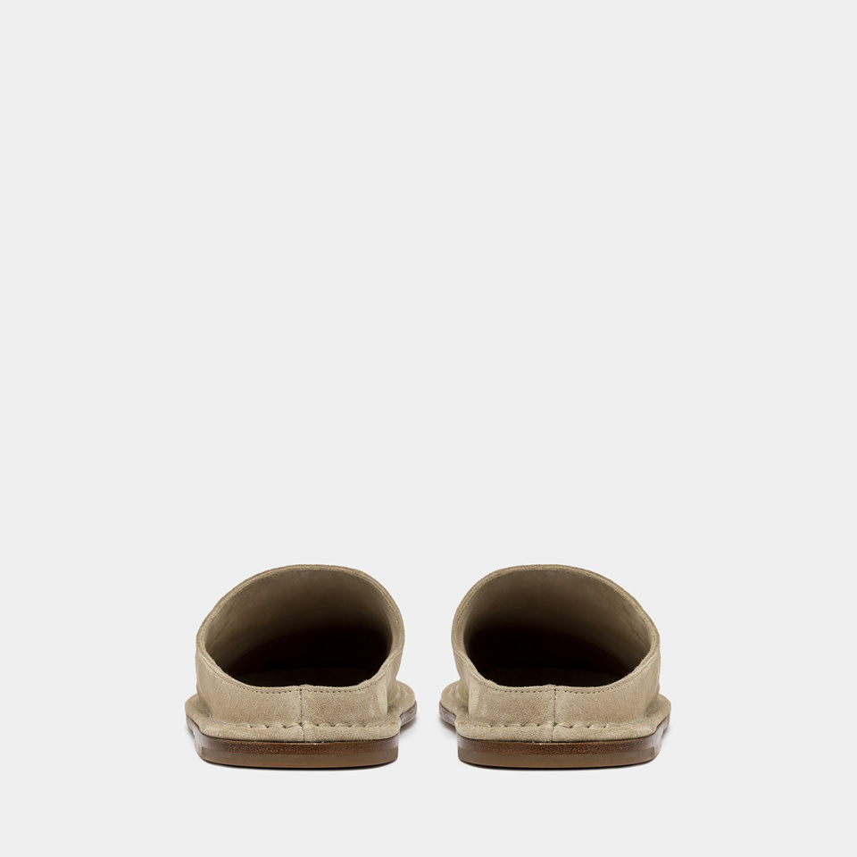 BUTTERO: SABOT CAPALBIO IN SUEDE BEIGE