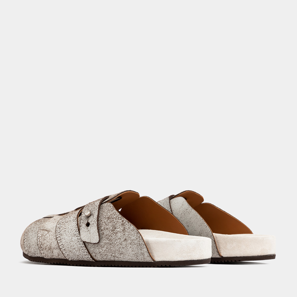 BUTTERO: SABOT GLAMPING IN SUEDE COTTO