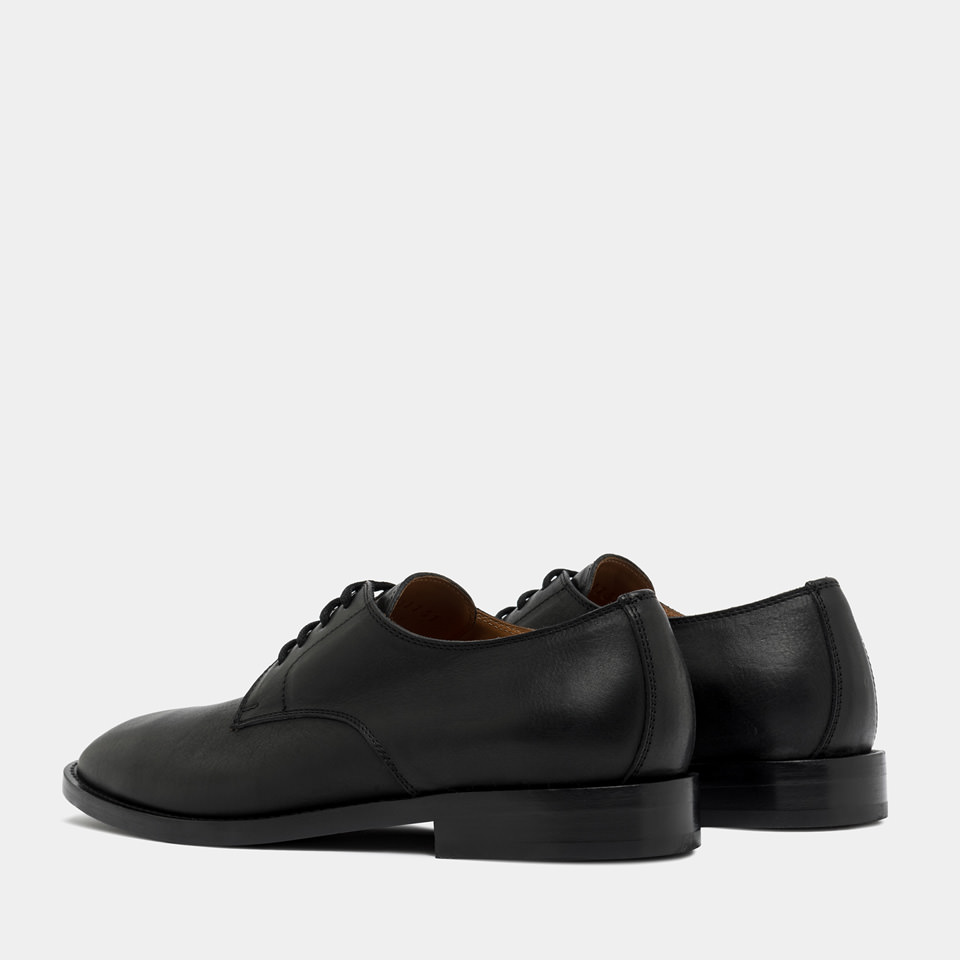 BUTTERO: CHAUSSURE DERBY  CASENTINO EN CUIR NOIR