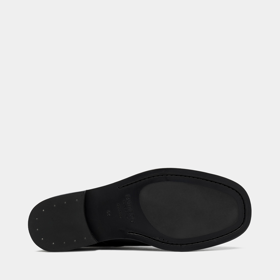 BUTTERO: CHAUSSURE DERBY  CASENTINO EN CUIR NOIR