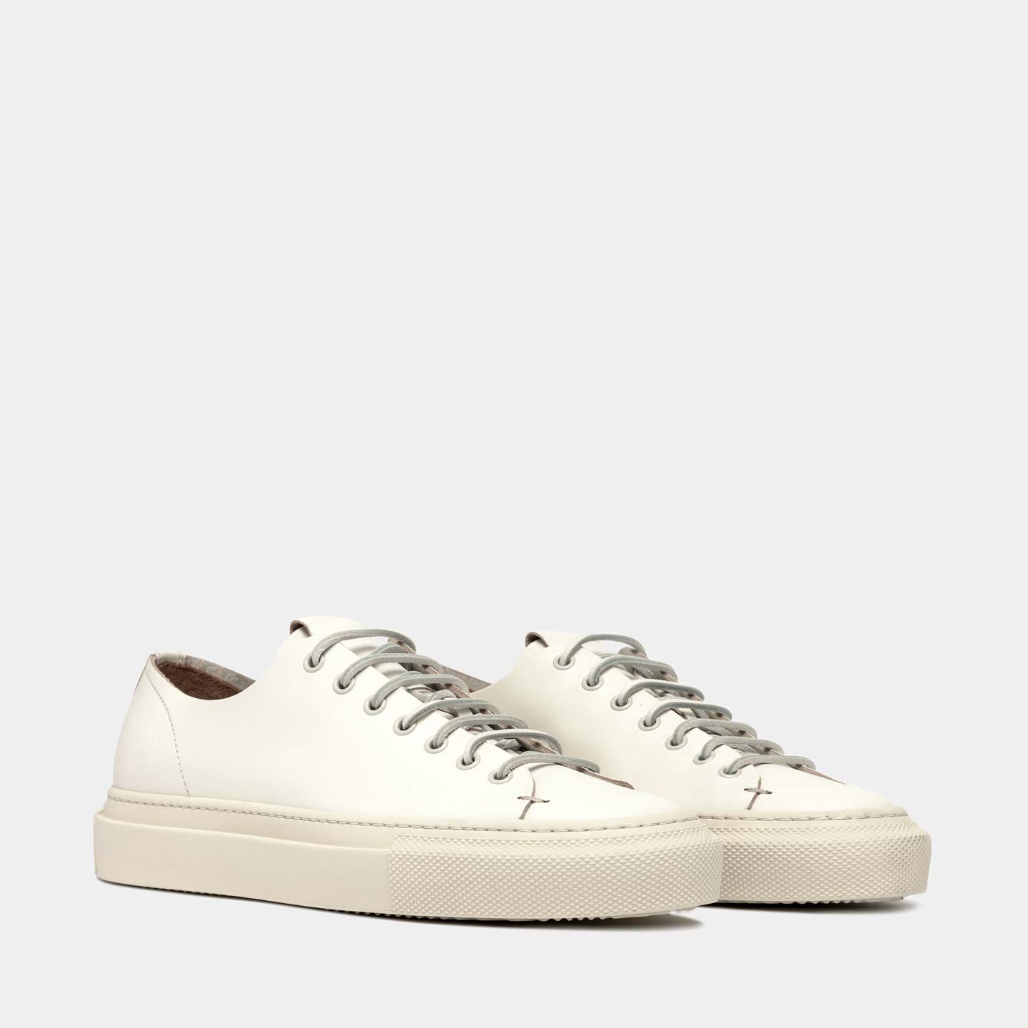 BUTTERO TANINA SNEAKERS IN WHITE LEATHER B10380ROUS-DG1/02-BIANCO