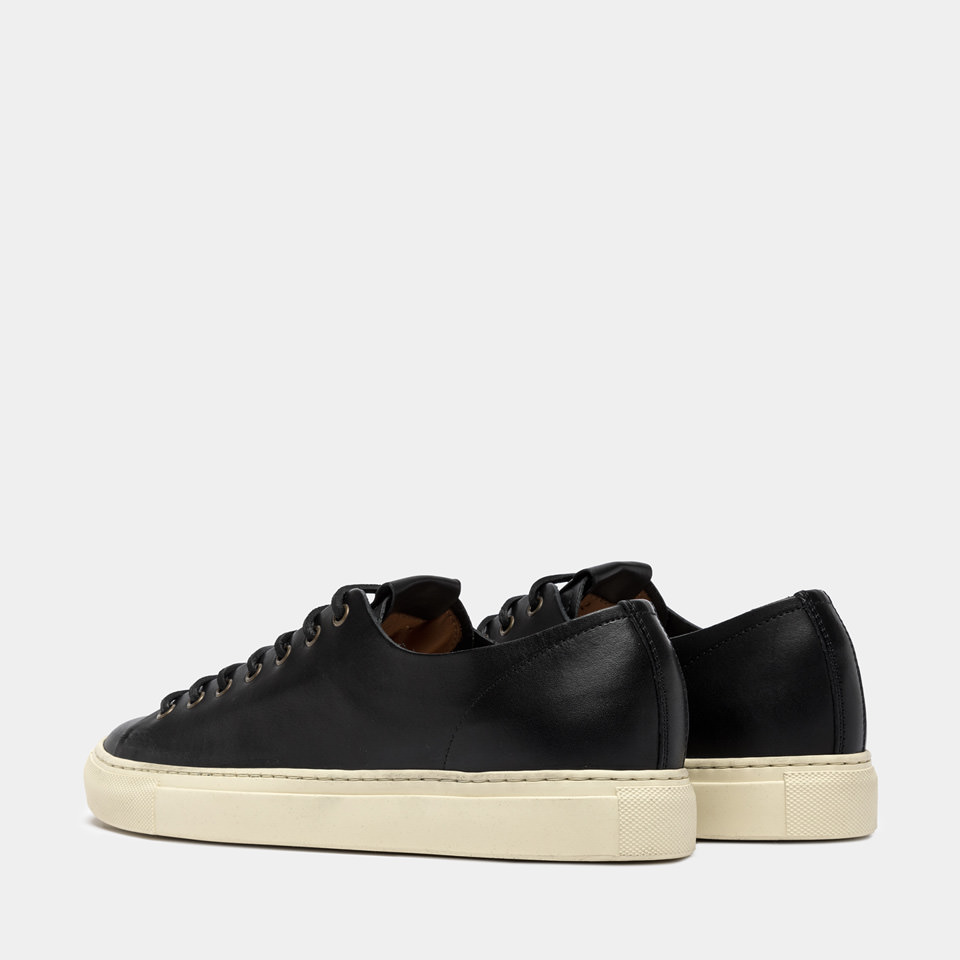 BUTTERO: SNEAKERS TANINO IN PELLE NERO