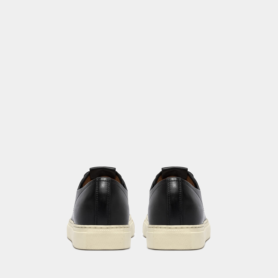 BUTTERO: SNEAKERS TANINO IN PELLE NERO