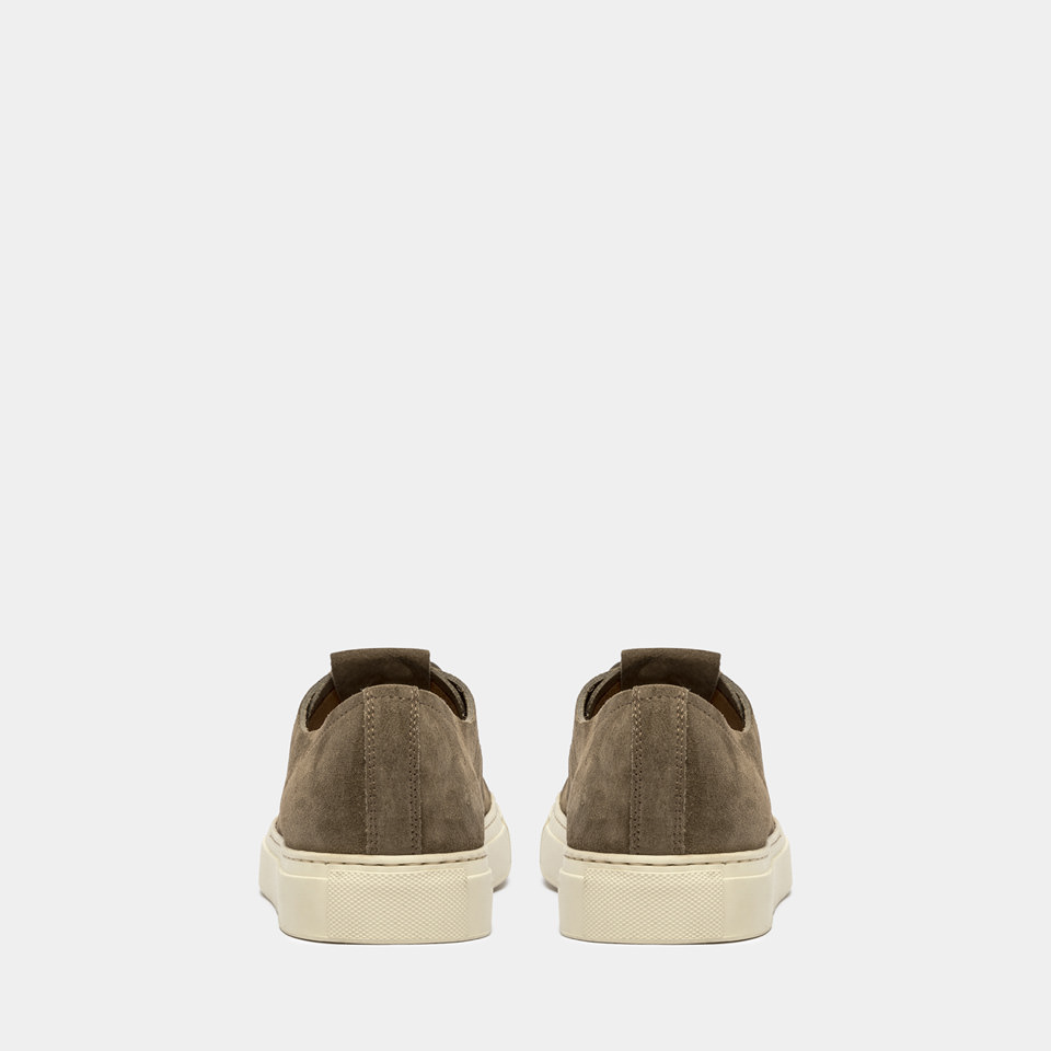 BUTTERO: SNEAKERS TANINO IN SUEDE LEAD GREY