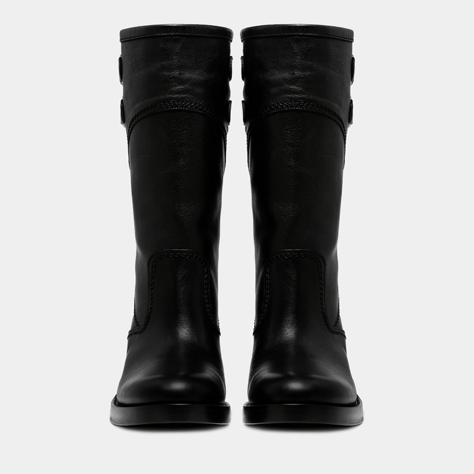 BUTTERO: FURIA BOOTS IN BLACK LEATHER