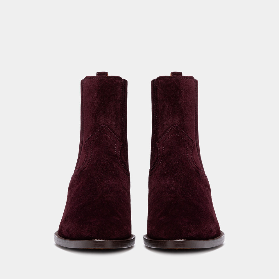 BUTTERO: STIVALETTO ANNIE IN SUEDE AMARONE