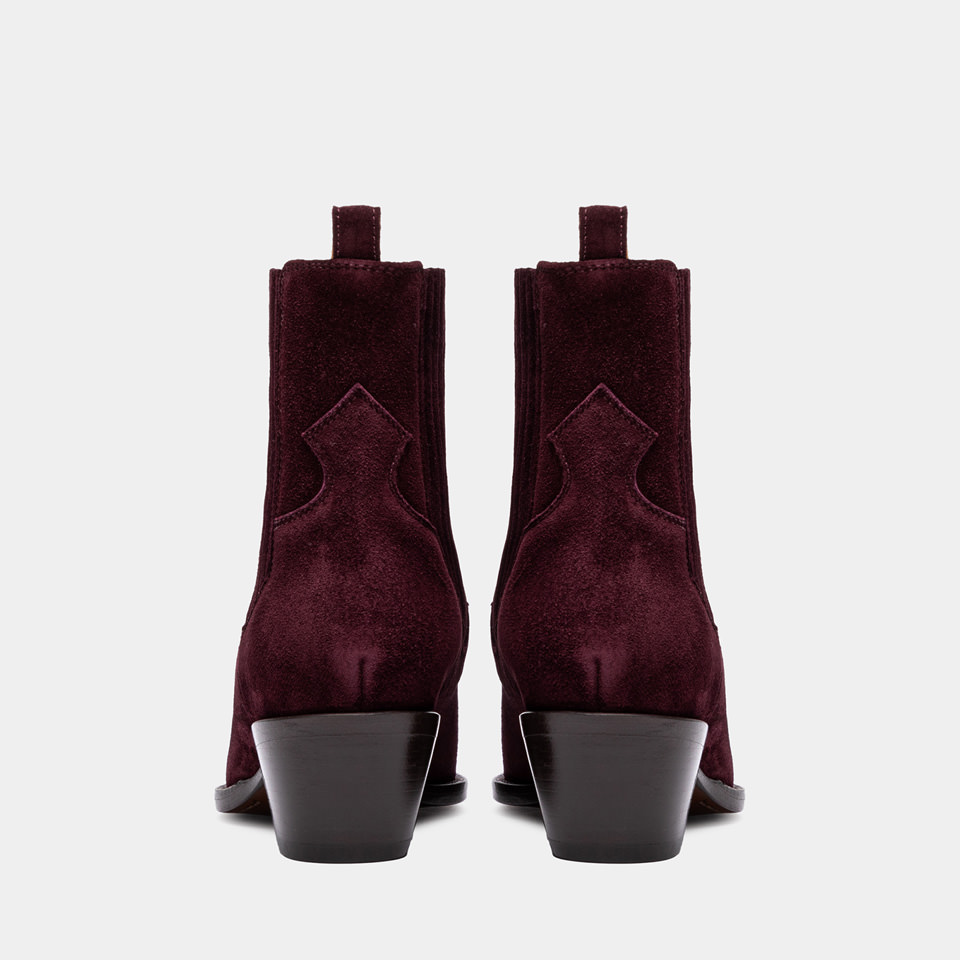 BUTTERO: STIVALETTO ANNIE IN SUEDE AMARONE