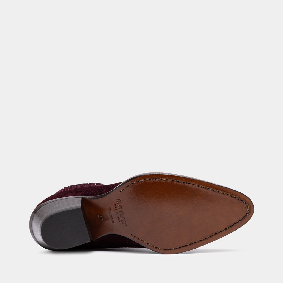 BUTTERO: STIVALETTO ANNIE IN SUEDE AMARONE