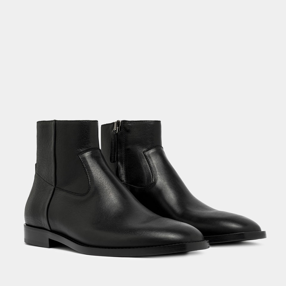 BUTTERO: BOTTINE CASENTINO EN CUIR NOIR