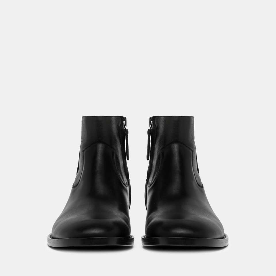 BUTTERO: BOTTINE CASENTINO EN CUIR NOIR