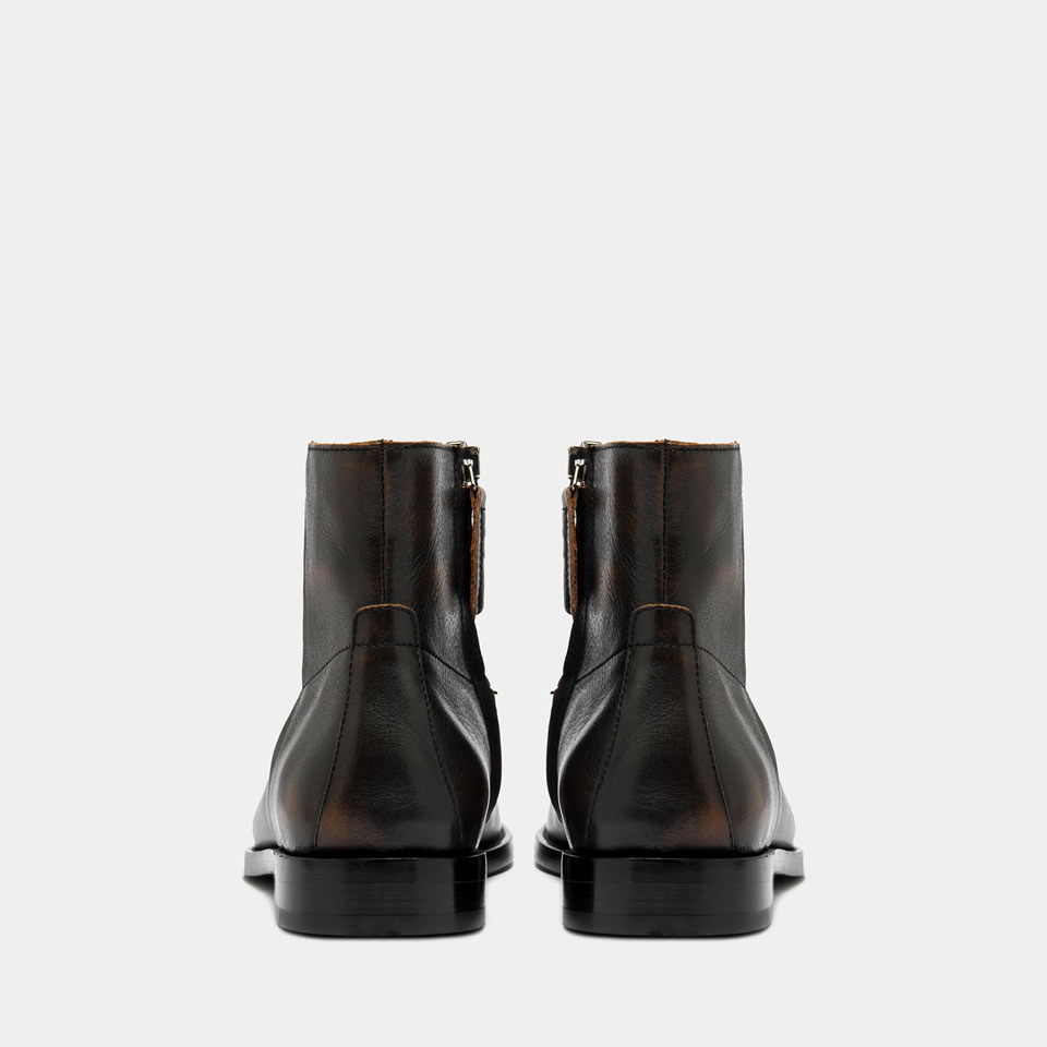 BUTTERO: CASENTINO ANKLE BOOTS IN BROWN VINTAGE LEATHER