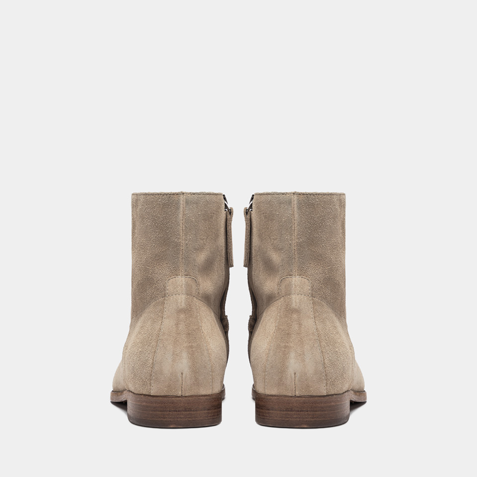 BUTTERO: STIVALETTO FLOYD IN SUEDE BEIGE