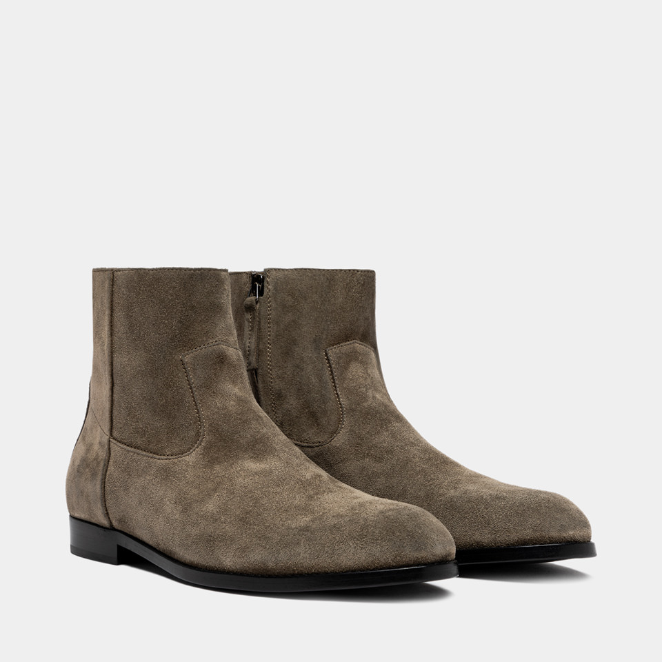 BUTTERO: STIVALETTO FLOYD IN SUEDE BOSCO