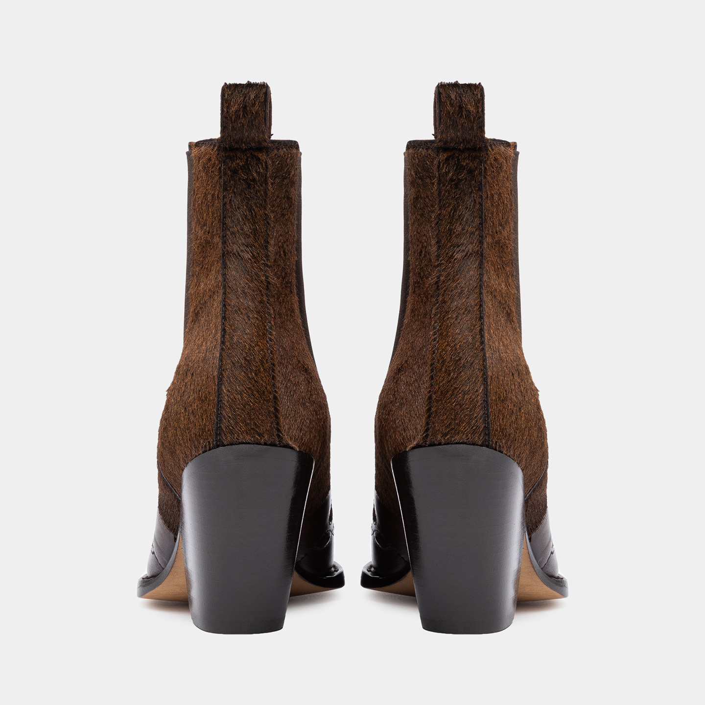 Pony skin hot sale ankle boots