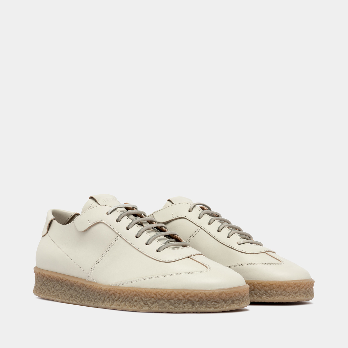BUTTERO CRESPO SNEAKERS IN CREAM LEATHER B10500ROUS-UG1/03-ANISE